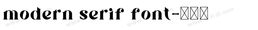 modern serif font字体转换